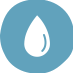 An icon for Air, Water &amp; Soil showing a drop of water